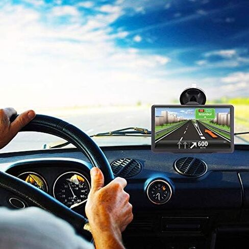 GPS Navigator لـ Car Truck RV ، أحدث خريطة 2025 ، 7 بوصة شاشة تعمل باللمس ، اتجاه صوت حقيقي منفرد ، يذكر نظام الملاحة للسيارات ، ونظام تحديد المواقع العالمي (GPS) بالسرعة والتحذير الأحمر. in Kuwait