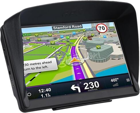 GPS Navigator لـ Car Truck RV ، أحدث خريطة 2025 ، 7 بوصة شاشة تعمل باللمس ، اتجاه صوت حقيقي منفرد ، يذكر نظام الملاحة للسيارات ، ونظام تحديد المواقع العالمي (GPS) بالسرعة والتحذير الأحمر. in Kuwait
