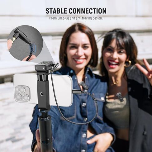 مجموعة كابل Neewer 2 Pack Aux ، TRS 3.5 مم من الذكور إلى 3.5 مم TRS كابل ملفوف بالذكور متوافق مع DJI MIC Rode Wireless Go II Hollyland Lark CM28 CM31 Headphones Microphone Camera Camera ، LM16 ، LM16 in Saudi Arabia