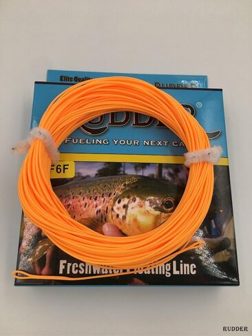 Rudder 33 Yard Floating Fly Line Weight Forward 2F 3F 4F 5F 6F 7F 8F Moss Green Orange Yellow Blue Welded Loops on Each End in Saudi Arabia