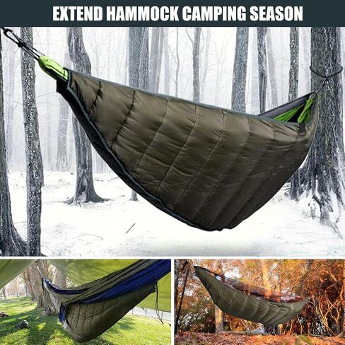 أرجوحة Underquilt ، لحاف معزول كامل الطول للأراجزين ، 4 موسم الشتاء تحت لحاف للتخييم ، المشي لمسافات طويلة ، الظهر ، السفر ، الشاطئ ، الفناء الخلفي ، الفناء in Saudi Arabia