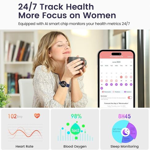 Smart Watch for Men Women Fitness Tracker with 100+ Sport Modes,Activity Trackers for iOS/Android Waterproof/Heart Rate/Sleep/Steps Monitor/Pedometer Monitor Monitor (Pink) in Saudi Arabia