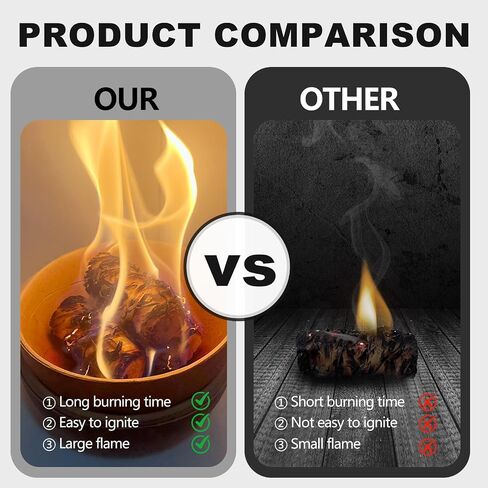 216 PCS Fire Starter - مبتدئين في Fire Natural Fireplace و Belet Stove و Campfires و BBQ و Pizza Oven و Camping و Fire Pit & Chimney و Smoker و Fire Starters for Grill و Charcoal Starter in Saudi Arabia