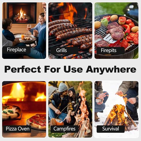 216 PCS Fire Starter - مبتدئين في Fire Natural Fireplace و Belet Stove و Campfires و BBQ و Pizza Oven و Camping و Fire Pit & Chimney و Smoker و Fire Starters for Grill و Charcoal Starter in Saudi Arabia