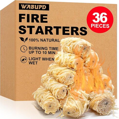 216 PCS Fire Starter - مبتدئين في Fire Natural Fireplace و Belet Stove و Campfires و BBQ و Pizza Oven و Camping و Fire Pit & Chimney و Smoker و Fire Starters for Grill و Charcoal Starter in Saudi Arabia