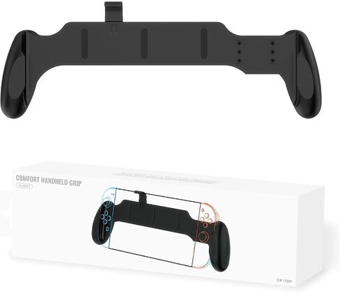 XHSESA Ergonomic Anti-Slip Grip for Switch/Switch OLED/Switch2 - Lightweight Handheld Controller Accessories (Black) in Saudi Arabia