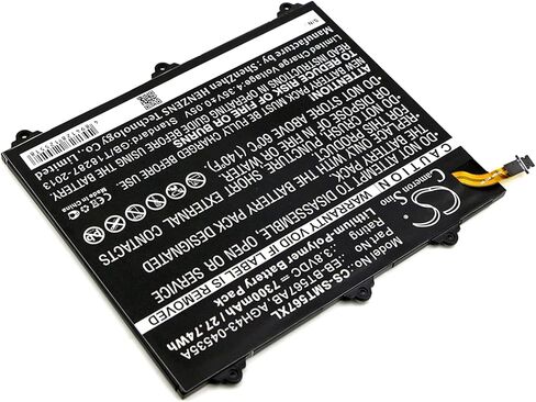 Cameron Sino Battery for Samsung Galaxy Tab E 9.6 XLTE ، SM-T560NU ، SM-T567 ، SM-T567V PN: Samsung EB-BT567ABA ، GH43-04535A 7300MAH / 27.74WH in Saudi Arabia
