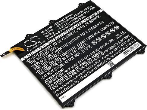 Cameron Sino Battery for Samsung Galaxy Tab E 9.6 XLTE ، SM-T560NU ، SM-T567 ، SM-T567V PN: Samsung EB-BT567ABA ، GH43-04535A 7300MAH / 27.74WH in Saudi Arabia
