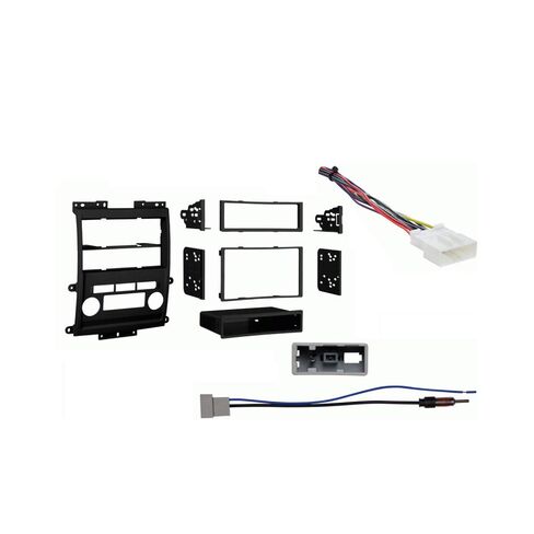 Harmony Audio Compatible with Nissan Frontier 2009 2010 2011 2012 w Black Dash Single DIN Double DIN Stereo Harness Radio Install Kit in Saudi Arabia