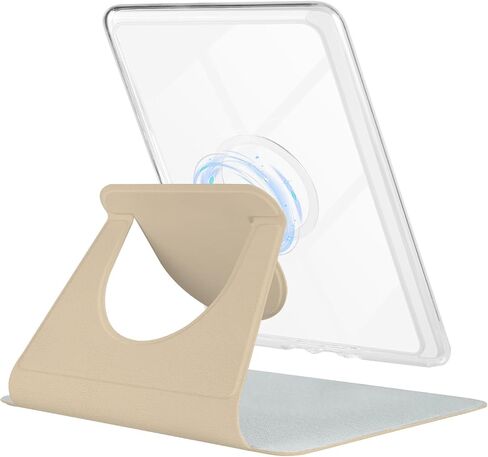 360° Rotating Case for All-New 7" Kindle Paperwhite 12th Gen 2024 & Kindle Colorsoft SE, PU Leather Magnetic Detachable Stand Cover, Clear Hard Back Shell, Auto Sleep/Wake, Sakura Pink in Saudi Arabia