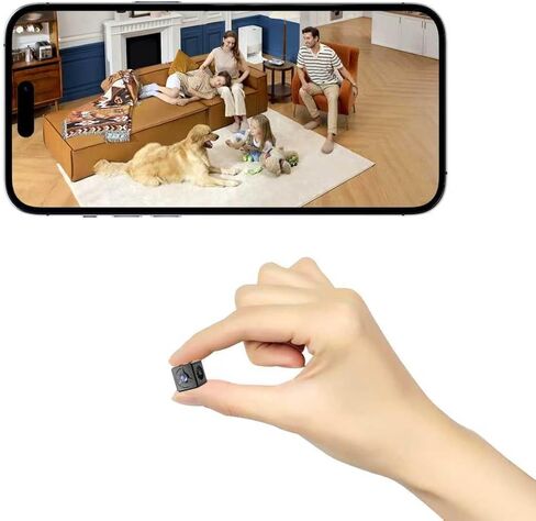 كاميرا ميني مخفية ، كاميرا تجسس 1080 بكسل عالية الدقة ، كاميرات صغيرة لاسلكية ، كاميرا مربية مع رؤية ليلية للحيوانات الأليفة ، طفل (أ) in Kuwait