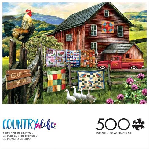 Buffalo Games - Tom Wood - A Little Bit of Heaven - 500 Piece Jigsaw Puzzle for Adults -Challenging Puzzle Perfect for Game Nights - Finished Size is 21.25 x 15.00 in Saudi Arabia
