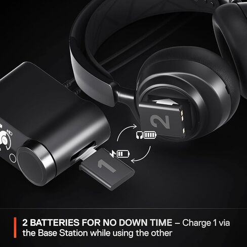 SteelSeries Arctis Nova Pro Wireless Multi-System Gaming Headset - Premium Hi-Fi Drivers - Active Noise Cancellation - Infinity Power System -PC, PS 5/PS 4, Switch, Mobile (Renewed) in Saudi Arabia