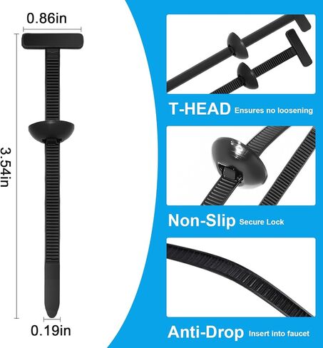 100 Pcs Automotive Universal Nylon Tie Buckles, Heavy-Duty Self-Locking, New Multifunctional Automotive Fasteners for DIY Auto Repair, Home & Office Use in Saudi Arabia