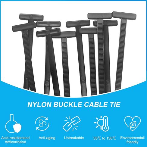 100 Pcs Automotive Universal Nylon Tie Buckles, Heavy-Duty Self-Locking, New Multifunctional Automotive Fasteners for DIY Auto Repair, Home & Office Use in Saudi Arabia