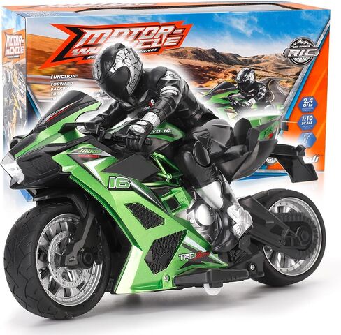 Liberty Imports 2.4G 1/10 High Speed Cross Country RC Remote Control Stunt Motorcycle with Riding Figure in Saudi Arabia
