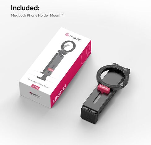 حامل هاتف Ulanzi MA88 Magnetic Airplane لـ Magsafe iPhone 16-12 سلسلة ، أقوى حامل ثلاثي القوائم عبر الهاتف المغناطيسي للنساء ، 360 درجة دوران طيران طيران أساسي لجدول علبة المقعد in Kuwait