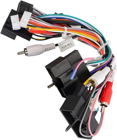 16Pins Car Radio Audio Audio Power Wire Adapter Adapter متوافق مع Ford Focus Ranger 2012-2015 F150 in Saudi Arabia