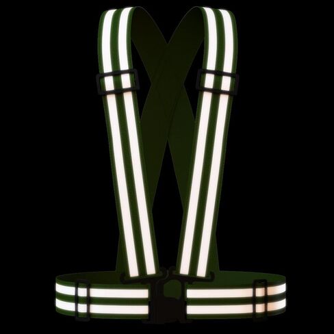 سترة عاكسة (2 عبوة) سلامة خفيفة الوزن وقابلة للتعديل ومرنة ورؤية عالية للتشغيل ، الركض ، المشي ، ركوب الدراجات in Kuwait