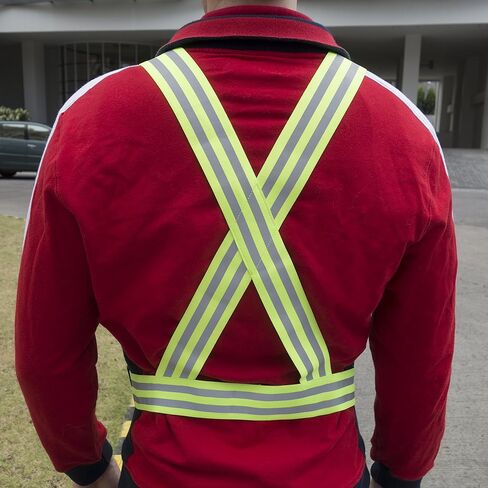 سترة عاكسة (2 عبوة) سلامة خفيفة الوزن وقابلة للتعديل ومرنة ورؤية عالية للتشغيل ، الركض ، المشي ، ركوب الدراجات in Kuwait