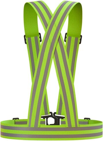 سترة عاكسة (2 عبوة) سلامة خفيفة الوزن وقابلة للتعديل ومرنة ورؤية عالية للتشغيل ، الركض ، المشي ، ركوب الدراجات in Kuwait