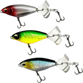 مجموعة من طعوم الصيد المكونة من 3 قطع ، سحر ، ذيول الأسماك الحلزونية ، مناسبة للمياه المالحة والبحيرات. in Kuwait