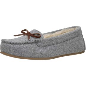 Cushionaire Women's Sabina Moccasin Slipper +Memory Foam , BROWN 8 in Kuwait