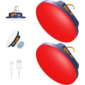 2pcs مصباح التخييم 10000mah قابلة لإعادة الشحن 3000LM Tent Camping ضوء ، 24 ساعة وقت اللعب ، فانوس الصيد الليلي في الهواء الطلق (RGB) in Kuwait