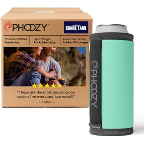 PHOOZY Insulated Can Cooler for 12 oz Cans - Patented Drink Sleeve with NASA-Inspired Technology - Keeps Beer, Soda & Sparkling Water Cold Longer - Lightweight Outdoor Can Holder - Black Camo in Saudi Arabia