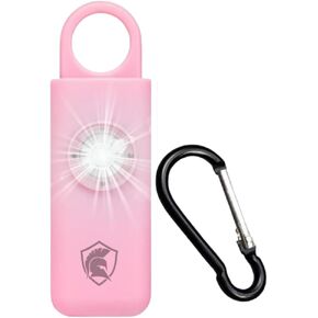 إنذار السلامة الشخصي الأصلي للنساء - صفارات الإنذار الصاخبة ، وضوء الإضاءة وسلسلة المفاتيح 2.0 (الوردي) in Kuwait