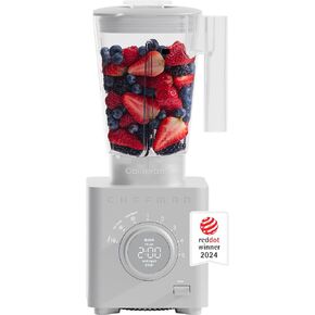 Chefman Obliterator 48 oz Countertop Blender for Smoothies, 1380W Motor to Crush Ice, Nuts, and Frozen Fruit with Stainless Steel Blade, Auto Blend Function, Includes Tamper and Scraper in Kuwait