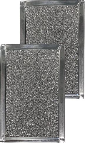 2 Pack Aluminum Mesh Grease Filter Compatible with GE Microwave Oven JVM1630BK01 JVM1630CK01 JVM1630WK01 JVM1631BK01 JVM1631CK01 JVM1631WK01 JVM3160DF1BB JVM3160DF1CC JVM3160DF1WW JVM3160DF2CC in Saudi Arabia