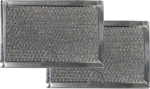 2 Pack Aluminum Mesh Grease Filter Compatible with GE Microwave Oven JVM1630BK01 JVM1630CK01 JVM1630WK01 JVM1631BK01 JVM1631CK01 JVM1631WK01 JVM3160DF1BB JVM3160DF1CC JVM3160DF1WW JVM3160DF2CC in Saudi Arabia