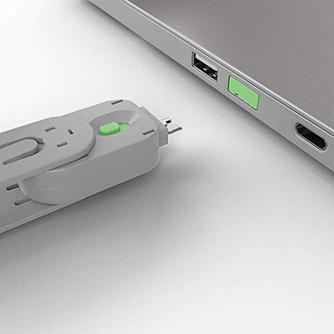 Lindy USB Type A Port Blocker Key ، Green in Saudi Arabia
