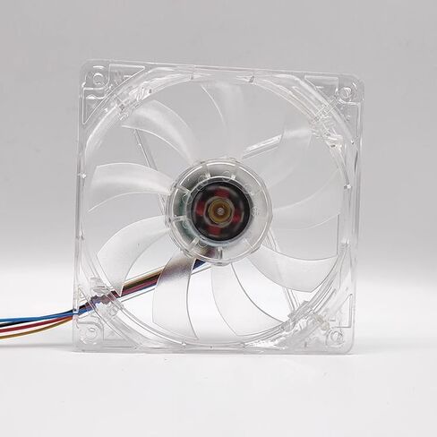 for GT 12020 12cm Computer Case Motherboard 3-Pin 4-pin Speed Control Cooling Fan 12v Transparent White in Saudi Arabia