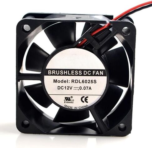 لـ XFAN RDL6025S 12V 0.07A 6CM 6025 2-WORE CASED CASE CASE FAN in Saudi Arabia