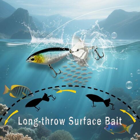 مجموعة من طعوم الصيد المكونة من 3 قطع ، سحر ، ذيول الأسماك الحلزونية ، مناسبة للمياه المالحة والبحيرات. in Kuwait