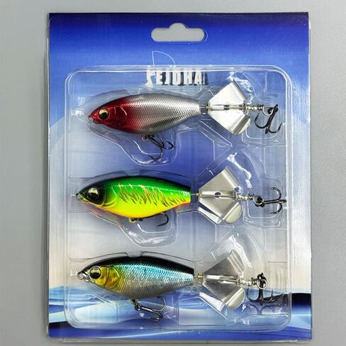 مجموعة من طعوم الصيد المكونة من 3 قطع ، سحر ، ذيول الأسماك الحلزونية ، مناسبة للمياه المالحة والبحيرات. in Kuwait