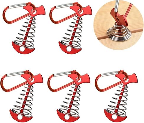 4pcs الأوتاد مرساة سطح السفينة Fishbone لمستلزمات التخييم in Saudi Arabia