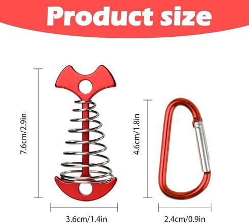 4pcs الأوتاد مرساة سطح السفينة Fishbone لمستلزمات التخييم in Saudi Arabia