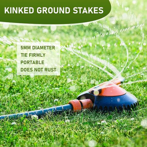50 Pcs Kinked Ground Stakes 9 Inch Metal Garden Fence Edging Hook Heavy Duty J Shaped Galvanized Tent Fence Spikes for Dogs Digging Outdoor Awning Canopy Tarpaulin in Saudi Arabia