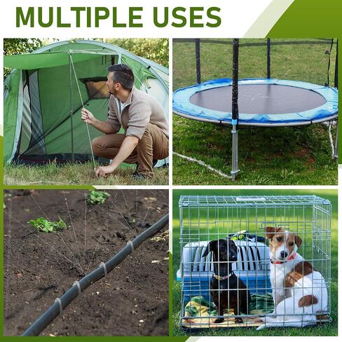 50 Pcs Kinked Ground Stakes 9 Inch Metal Garden Fence Edging Hook Heavy Duty J Shaped Galvanized Tent Fence Spikes for Dogs Digging Outdoor Awning Canopy Tarpaulin in Saudi Arabia