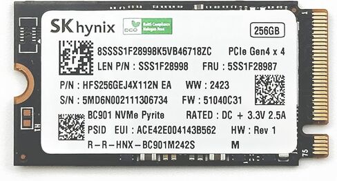 electrocookie 256GB NVME SSD للتوت PI 5 - SK OEM BC901 (الحجم 2242 ، PCIE Gen4 x4) in Saudi Arabia
