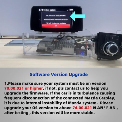 Dasbecan TK78-66-9U0C Mazda Apple Carplay Android Auto Retrofit Kit Compatible with Mazda 2 3 6 CX3 CX5 CX9 MX5 Miata 2014-2020 Adapter Interface Port MZD Connect System 00008FZ34 (2024 New Upgraded) in Saudi Arabia