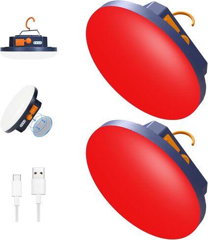 2pcs مصباح التخييم 10000mah قابلة لإعادة الشحن 3000LM Tent Camping ضوء ، 24 ساعة وقت اللعب ، فانوس الصيد الليلي في الهواء الطلق (RGB) in Kuwait