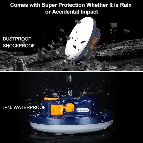 2pcs مصباح التخييم 10000mah قابلة لإعادة الشحن 3000LM Tent Camping ضوء ، 24 ساعة وقت اللعب ، فانوس الصيد الليلي في الهواء الطلق (RGB) in Kuwait