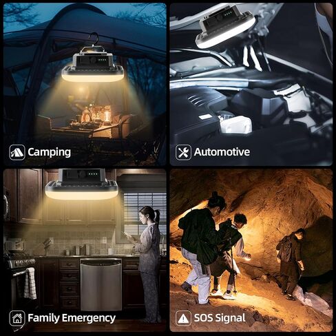 Portable Rechargeable LED Camping Lights for Hanging,Waterproof Outdoor Light,Super Bright Hanging Lanterns for Tents, Canopies, Outdoor in Kuwait