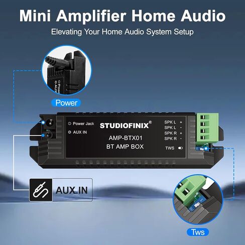 Studiofinix 6.5 بوصة مكبرات صوت سقف بلوتوث ، نظام 160 واط ثنائي الاتجاه ، صوت محيطي سلكي لغرفة المعيشة ، المكتب ، كيشتن ، غرفة الدراسة ، الطابق السفلي ، الفناء المغطى وجبل التدفق in Kuwait