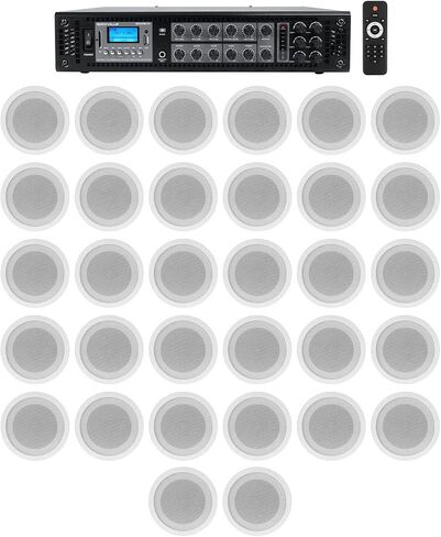 Rockville 6-Zone AMP+32 White 5 "سقف مكبرات صوت للمطعم/البار/المقهى/المكتب in Saudi Arabia