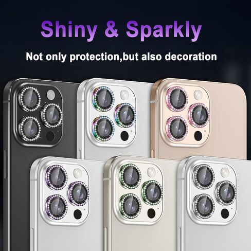 كوريغو لجهاز iPhone 16 Pro Max/iPhone 16 Pro Camera Lens ، صلابة 9H ، مقاومة للخدش ، الزجاج المتقارن فائق الرقيقة ، غطاء حلقة فردي معدني لطيف للنساء ، ودود ، الأرجواني ، الأرجواني ، الأرجواني in Kuwait